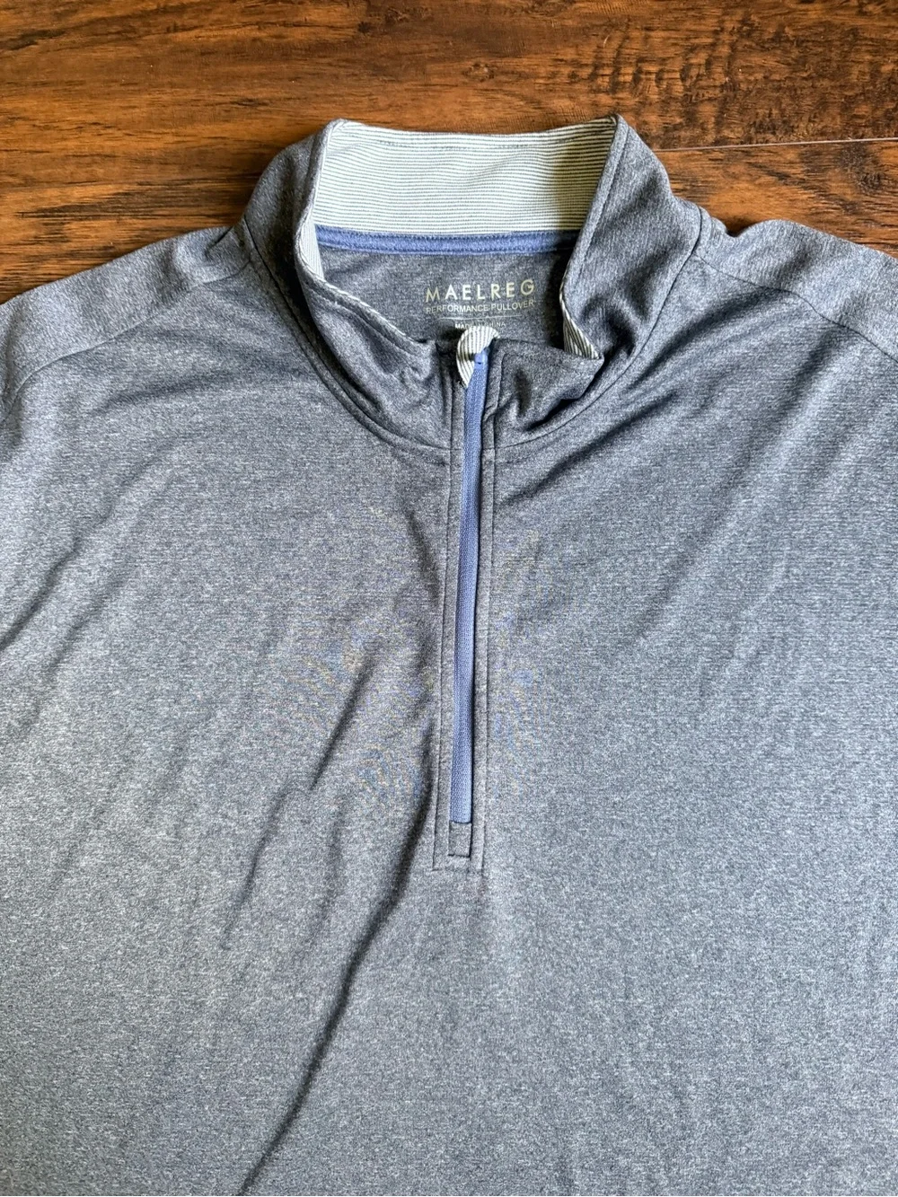 MAELREG Men's 4XL Gray Performance 1/4 Zip Pullover Long Sleeve size 4XL